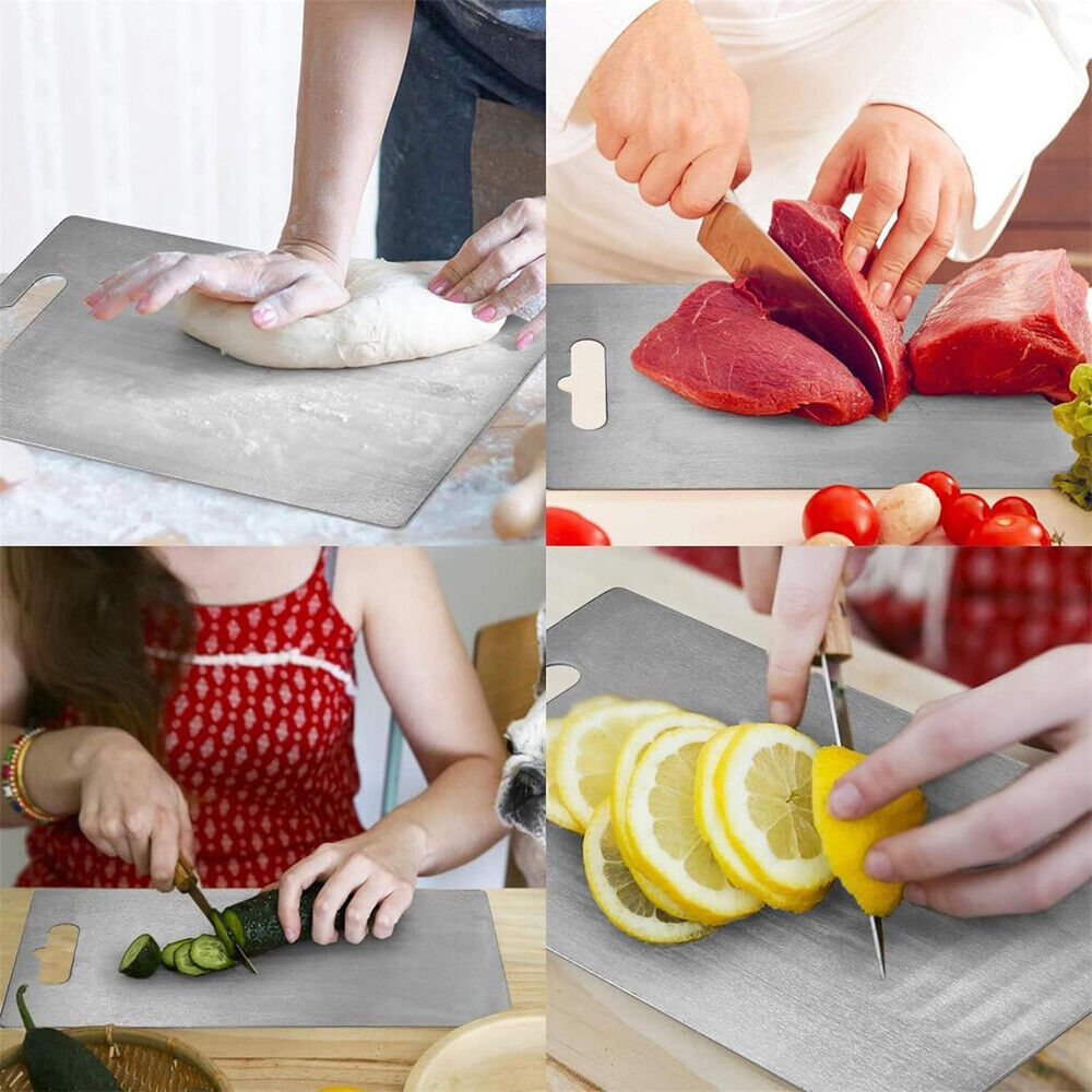 Camping Multipurpose Cutting Board for Kitchen – Durable, Non-Slip Chopping Board with Handle – Easy Clean, Food Safe Surface for Meat, Vegetables, and More