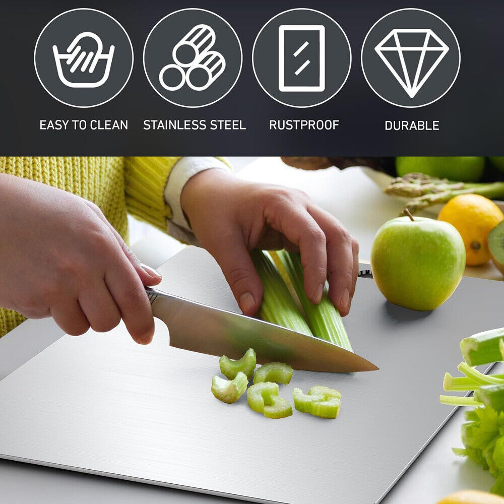 Camping Multipurpose Cutting Board for Kitchen – Durable, Non-Slip Chopping Board with Handle – Easy Clean, Food Safe Surface for Meat, Vegetables, and More