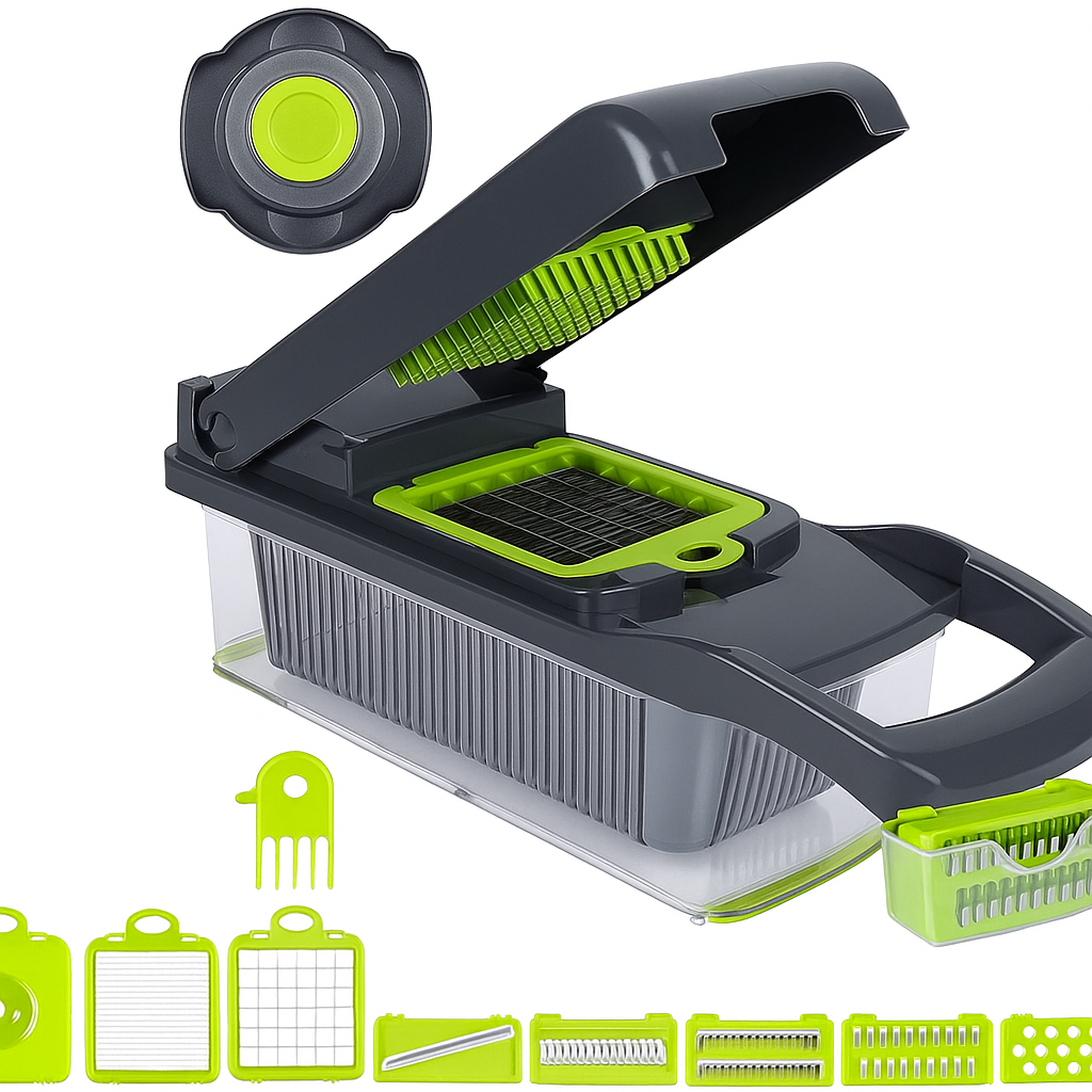 16 In 1 Vegetable Chopper, Salad Fruit Vegetable Food Chopper Slicer Peeler
